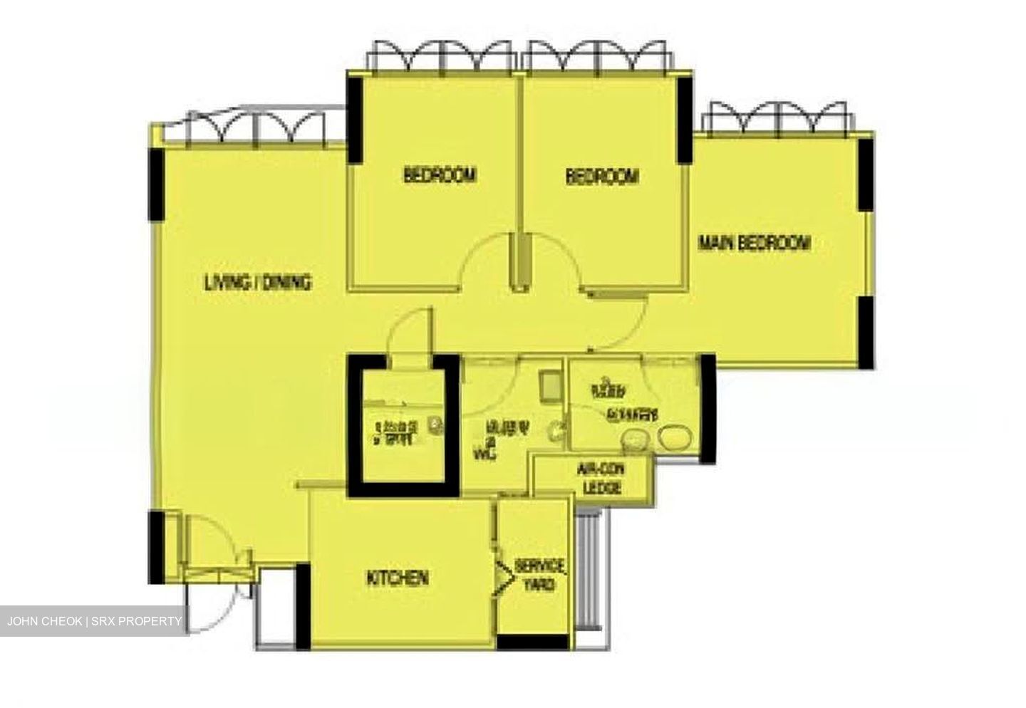Blk 313C Punggol Parcvista (Punggol), HDB 4 Rooms #558042751